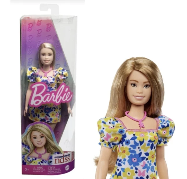 BARBIE FASHIONISTAS DOLL #208, Barbie Doll With Down Syndrome Wearing Floral  Dre $25.95 - PicClick AU
