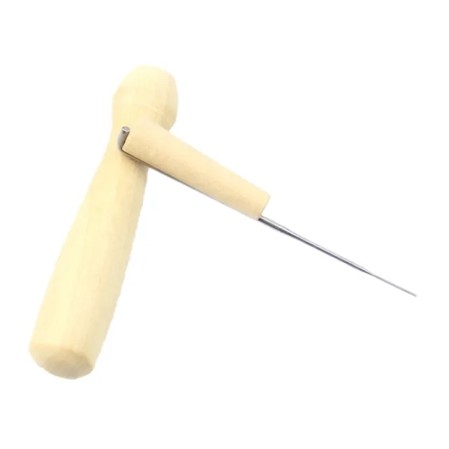 Una aguja de fieltro soporte de mango de madera herramienta hágalo usted mismo para artesanía A4S9