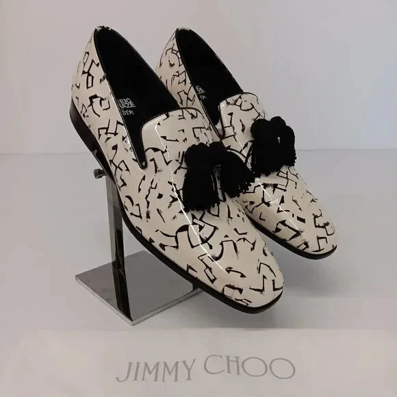 JIMMY CHOO FOXLEY Tassel Loafers £4.00 - PicClick UK display picture 1