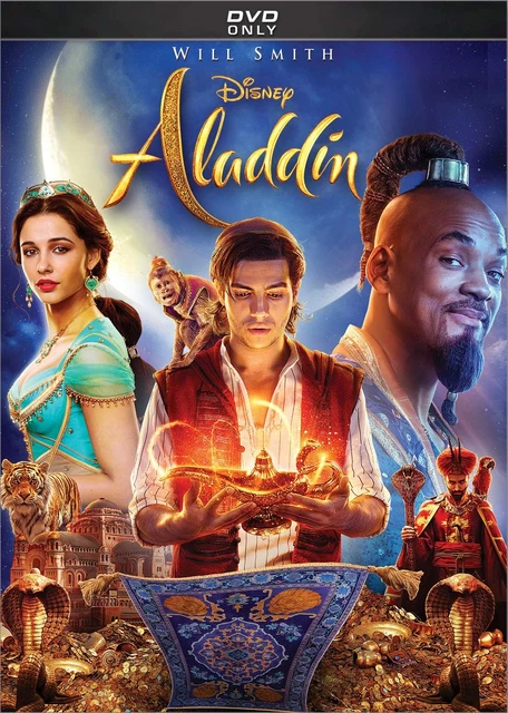 ALADDIN (DVD) WILL Smith Mena Massoud Naomi Scott Marwan Kenzari Navid ...