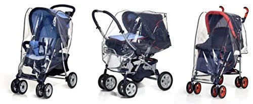 Reer PEVA Universal-Regenschutz, für Kinderwagen, Sportwagen, Buggys