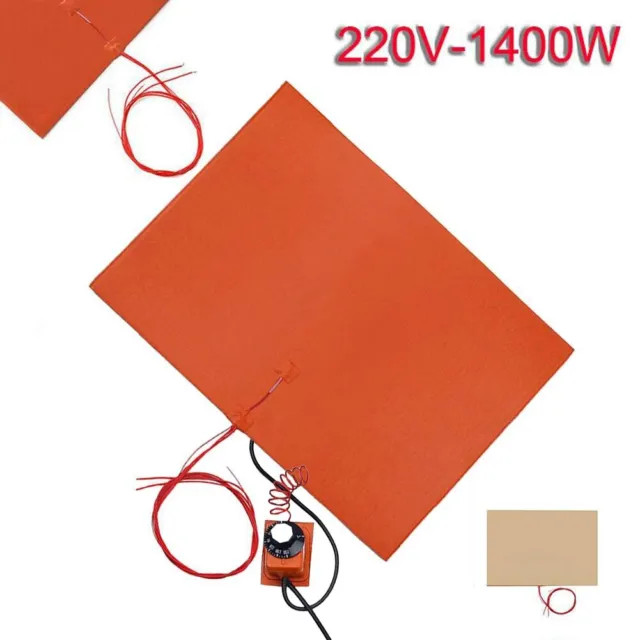 Efficiente trasferimento di calore 460*220MM 220V 1400W tappetino riscaldante silicone per stampante