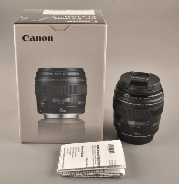 *Canon EF 85mm F/1.8 USM Lens