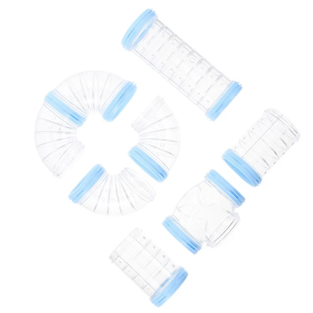 Set 8 Tubi Per Criceti Fai Da Te - Tunnel Trasparenti Per Gabbia, Gioco Ed Esercizio - Foto 10