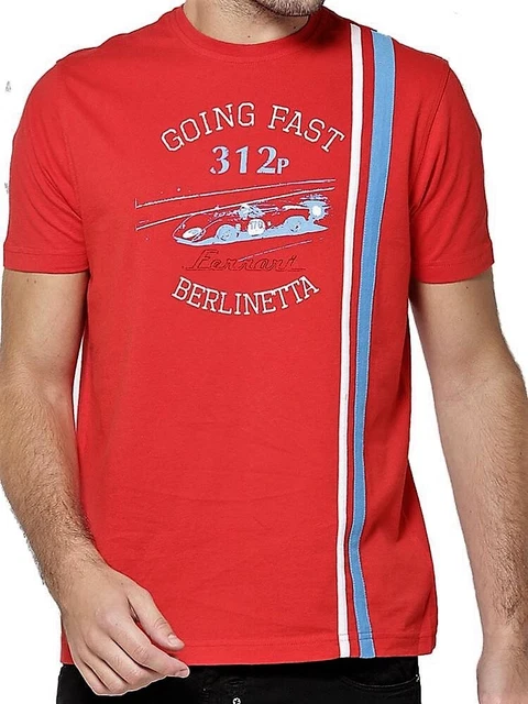 T-SHIRT T-SHIRT FERRARI SPORTSCAR BERLINETTA VINTAGE GT Racing 1969 312p Nuova Rossa S