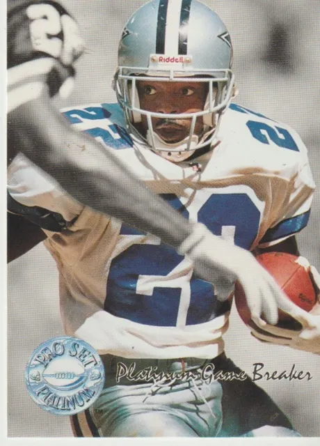 Pro Set Platinum 1991 NFL Card Dallas Cowboys #PC9 Emmitt Smith