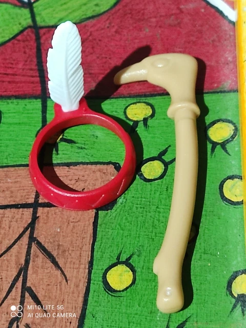 PLAYMOBIL: 3 Piume Indiane Per Figurine – Ricambio Indio Indiano (riferimenti Vari)