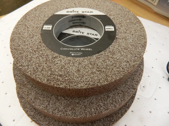 BRITE STAR Deburring Wheels qty 3: Density 8, Aluminum Oxide 66261114528