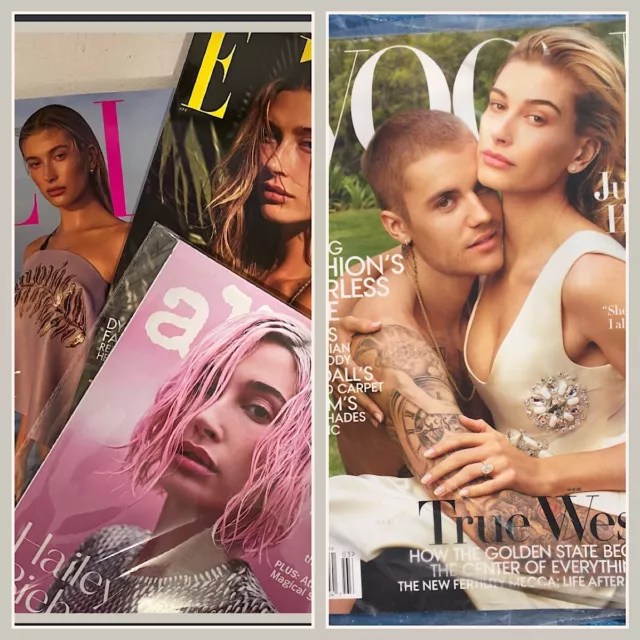 Lot X4 Magazine Bundle HAILEY BENNET BIEBER Magazines Brand New