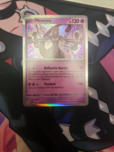 Pokemon TCG Mewtwo Holo Rare - 150/165 Pokemon 151 JAPANESE NM