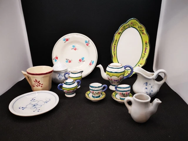 5 ANCIENS ÉLÉMENTS MINIATURES de DÎNETTE en ... - eBay