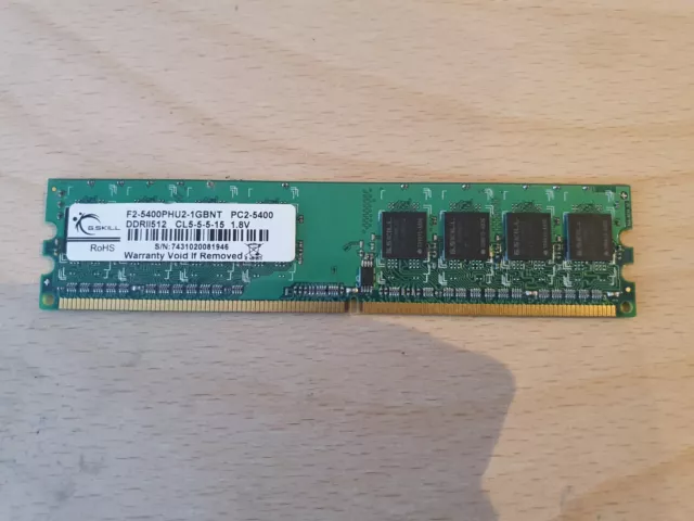 512MB G.Skill DDR2 PC2-5400 667 MHz NT Serie CL5 einzelnes Modul (5-5-5-15)