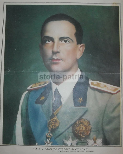 ARALDICA_CASATA SAVOIA_PRINCIPE UMBERTO_PIEMONTE_ANTICO Ritratto_Foto