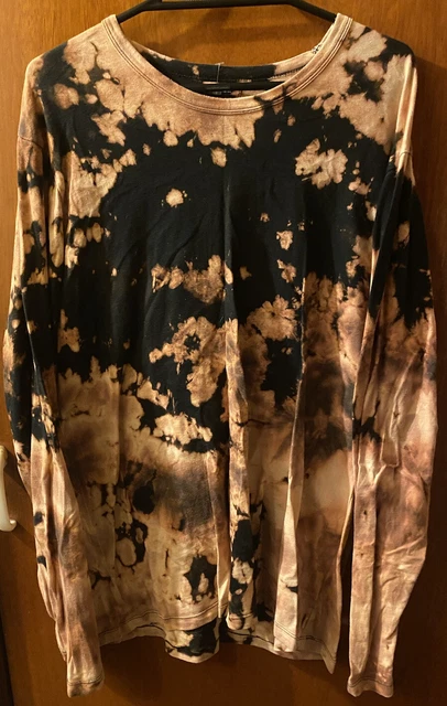 Mens Tie Dye Dyed Long Sleeve Bonds Tshirt Size Xl Vgc - Free & Fast Post!