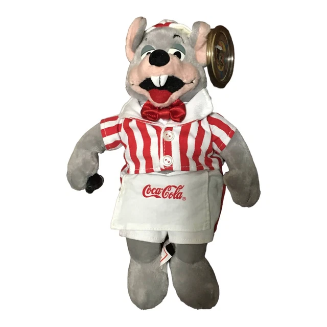 Rare 2003 Limited Edition Original Coca Cola Chuck E Cheese Plush Rare 2003 Limited Edition Original Coca Cola Chuck E Cheese Plush