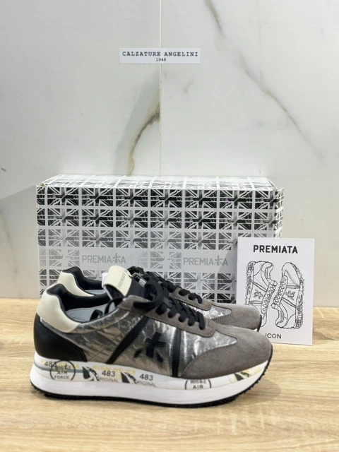 PREMIATA CONNY Sneaker Donna Grigia Casual Sneaker Woman Premiata