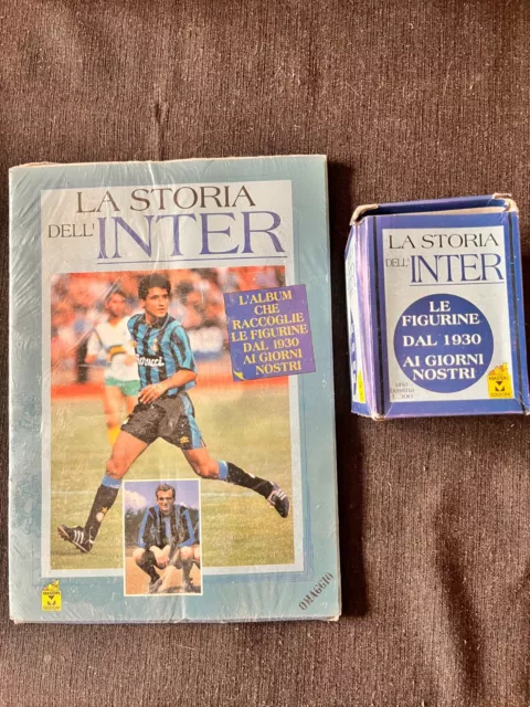 Box 60 Packets Masters Edizioni No Panini Storia Inter Milan Rare + Empty Album