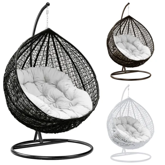 Rattan Hanging Egg Chair Garden Swing Chairs Outdoor With Cushion Indoor Patio