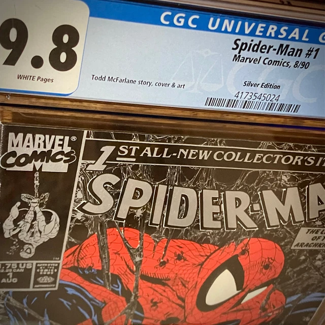 Spider-Man #1 CGC 9.8 NM/MT WP 1990 Silver Edition McFarlane Marvel Comics MCU