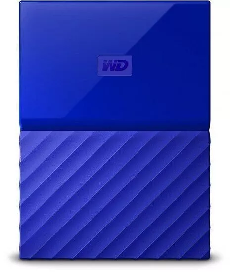 Western Digital My Passport blau 1 TB externe tragbare Festplatte USB 3.0 WDBYNN0010BBL