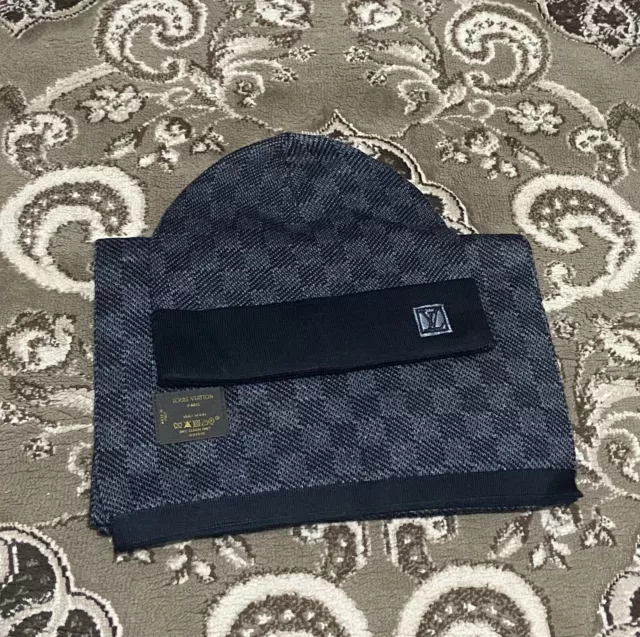 LOUIS VUITTON HAT And Scarf Set (Free Delivery) £100.00 - PicClick UK