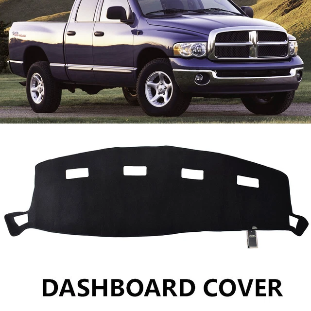 Black Dashboard Cover Mat For Dodge Ram 1500 Dashmat 3500 2002-2005 Dash 2500