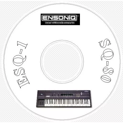 Ensoniq ESQ1 SQ80 Sound, Patch Library, Editors & MIDI Software CD - ESQ 1 SQ 80