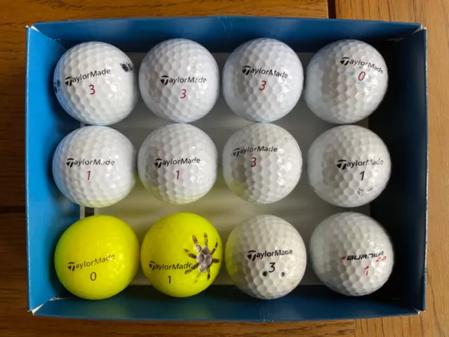 Dozen TaylorMade RBZ Golf Balls Pearl/Grade A