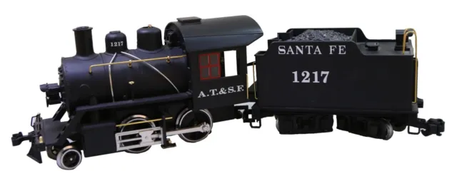LGB 1217 ATSF 2-4-0 Steam Locomotive, Used, No Box, G Scale, Starter Set