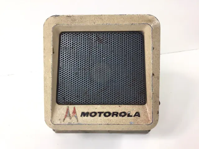 Vintage Motorola Speaker Civil Defense Cold War Atomic Age 1968 with Bracket