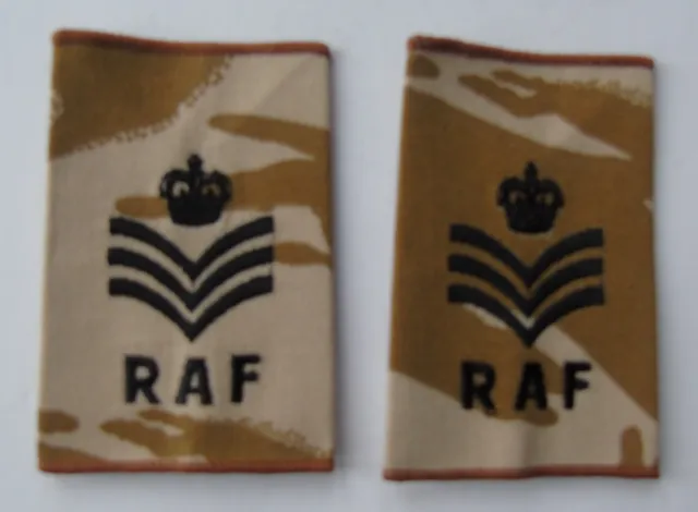 ROYAL AIR FORCE Flight Sergeant Rank Slides - RAF - New £2.49 - PicClick UK