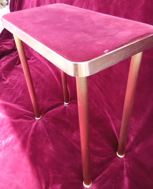 D&G Miny Table Console Gold & Valvet Showcase Artistic Art Deco Superb Look Vtg