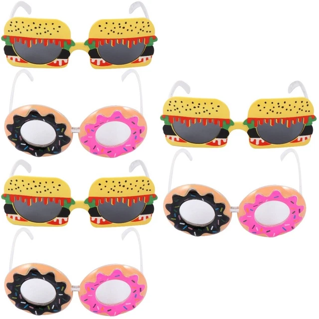 6 Pcs Plastic Party Dress Glasses Christmas Eyeglasses Sunglasses