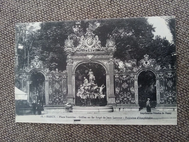 Cpa Nancy Place Stanislas Jean Lamour Grilles