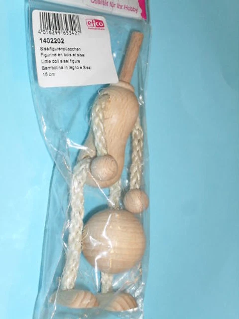 Maison De Poupée Figurine En Bois Et Sisal 10 Cm Créative Et