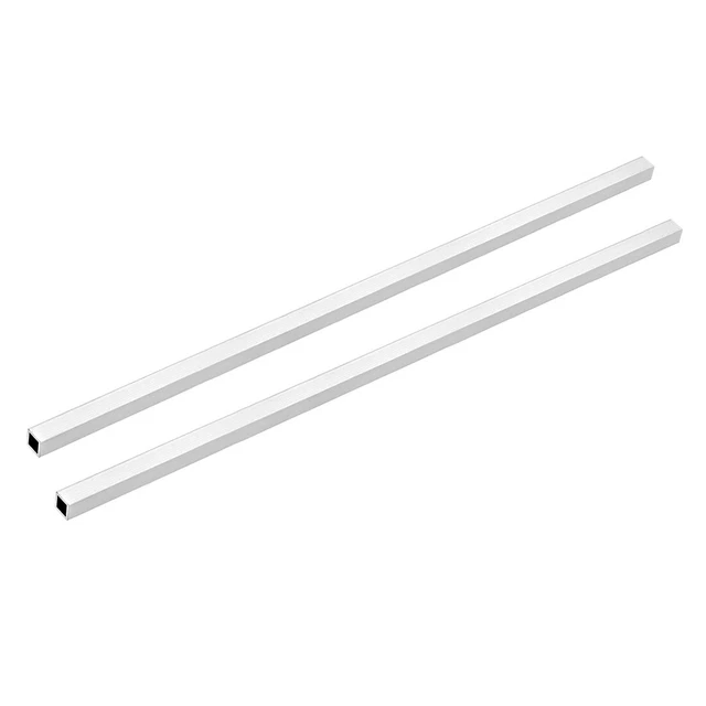 6063 Aluminio Cuadrado Tubo 300mm Longitud 8mmx8mmx1mm Sin Costura 2uds