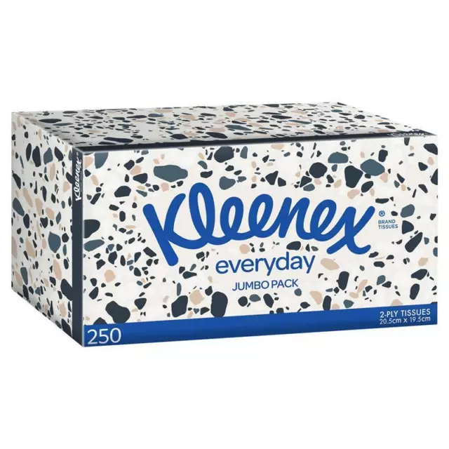 Kleenex Facial Tissues 250 Jumbo White