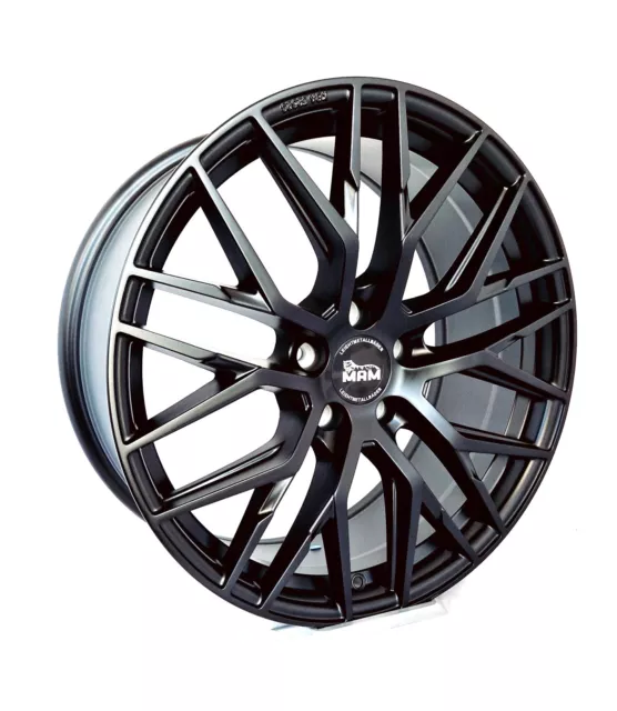 4x Felgen MAM RS4 8x18 ET45 5x112 Matt Black Audi A4 8E B8 8H QB6 A6 4F A8 4E 2