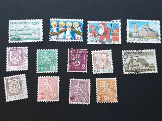 Lot Briefmarken Finnland, gestempelt,  Suomi