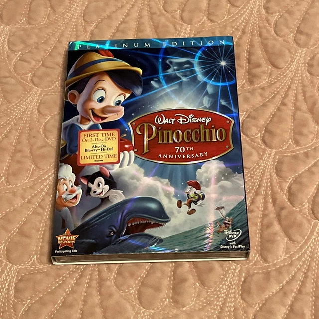 Pinocchio (DVD, 2009, 2-Disc Set, 70th Anniversary Platinum Edition) Sealed New