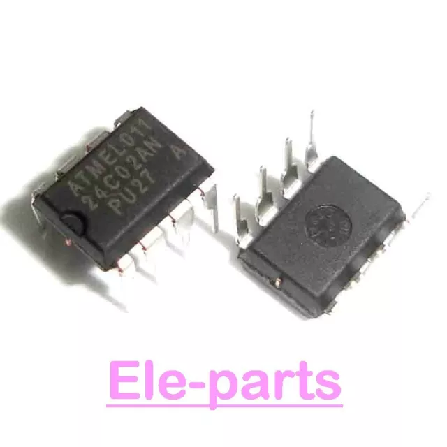 50 PCS AT24C02AN-10PU-2.7 DIP-8 AT24C02N-10PU-2.7 AT24C02 24C02 Serial EEPROM