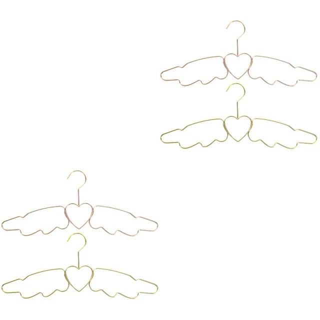 8 Pcs Angel Love Hanger Cute Hangers Heart Dress Drying Rack Heart-shaped