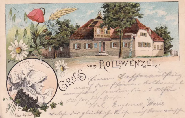 1901, AK Rollwenzel, Bayreuth, Dorothea Rollwenzel