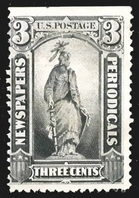 US 1875 3c Newspaper / Periodical Stamp Scott # PR10 Unused No Gum