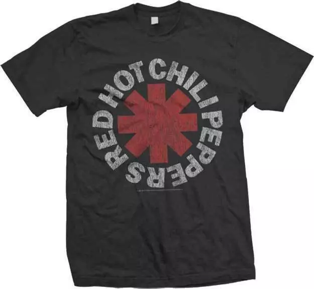Red Hot Chili Peppers Vintage Logo T SHIRT S-M-L-XL-2XL Brand New Official