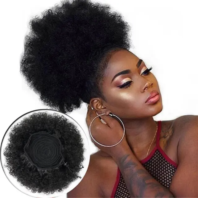 360 Lace Frontal Wig Pre Plucked with Baby Hair Afro Kinky Curly Human Hair A1G8
