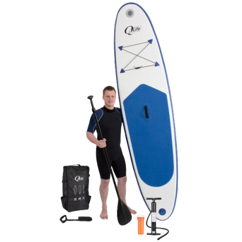 Kit Complet Paddle Stand Up Gonflable Sac + Pompe  + Pagaie + Leash