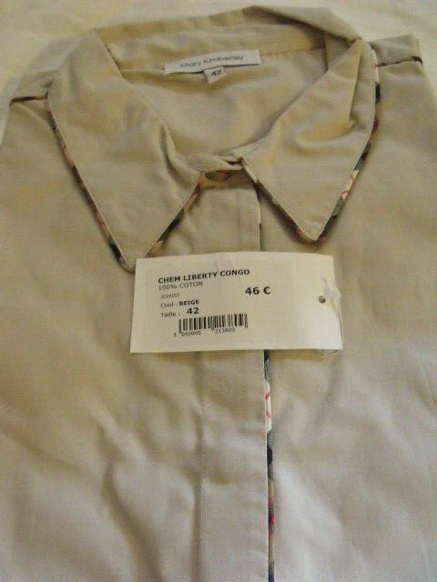 Chemisier Blanc Sinéquanone Paris Taille 42 - Neuf Avec étiquettes, 100% Polyester