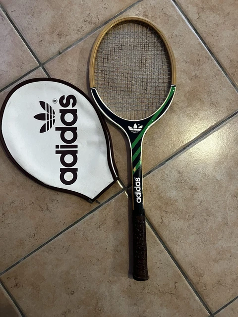 Raquette De Tennis Ancienne En Bois Avec Housse - Idéale Pour Déco Vintage