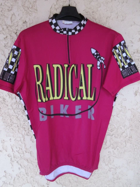 Maillot Cycliste Vintage Denti – Années 90 – Multicolore – Taille XXL – Homme